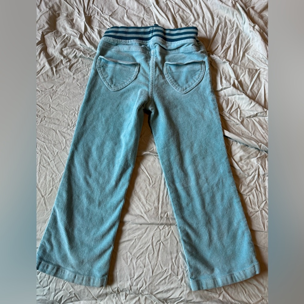 Mini Boden Teal Corduroy Trousers size 5 - Picture 3 of 4